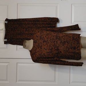 🟤🌑 Vintage Significance Skirt Set